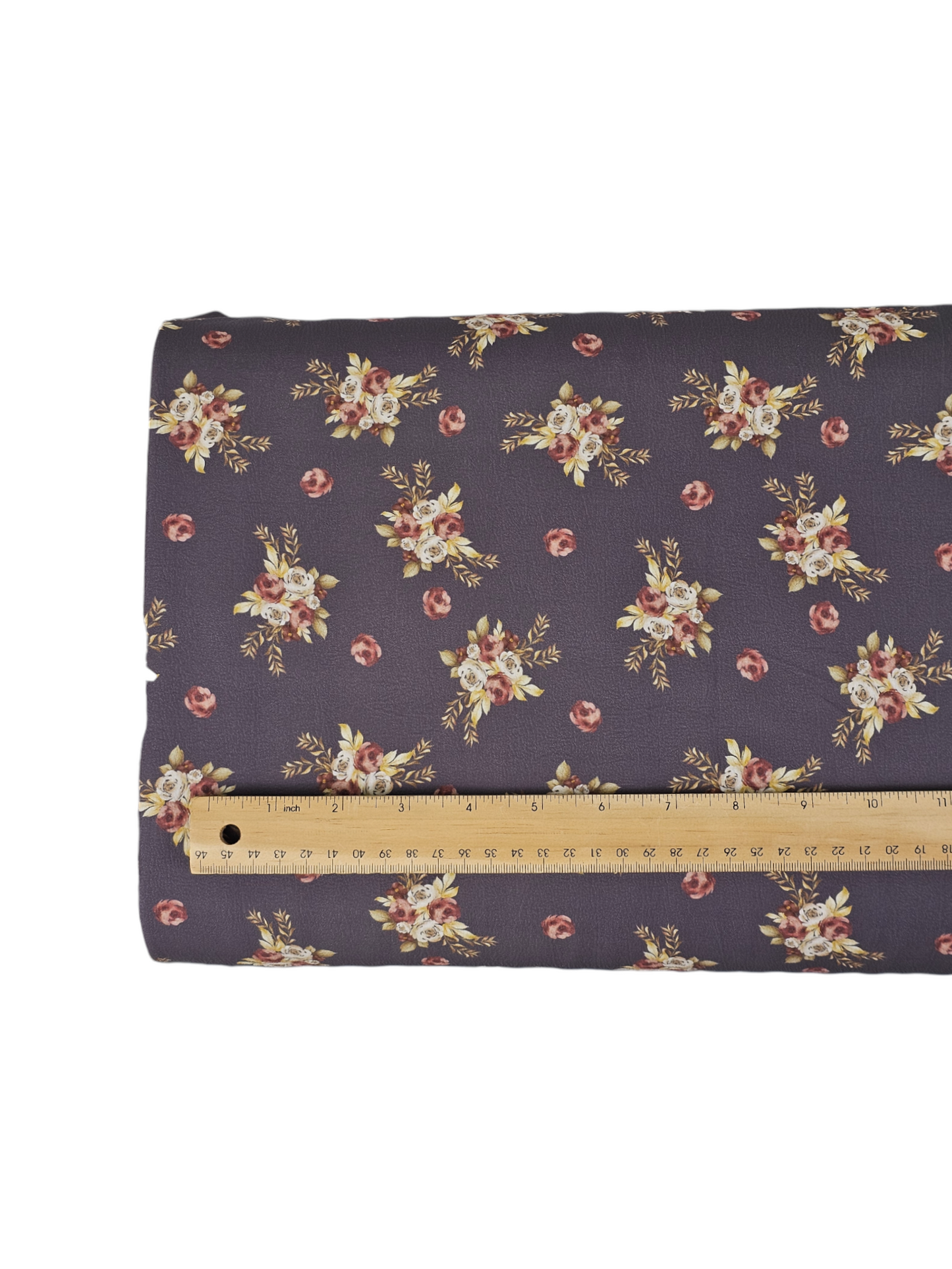 *Unique Design* Cloud Poly Autumn Rose Charcoal ⅞ yards