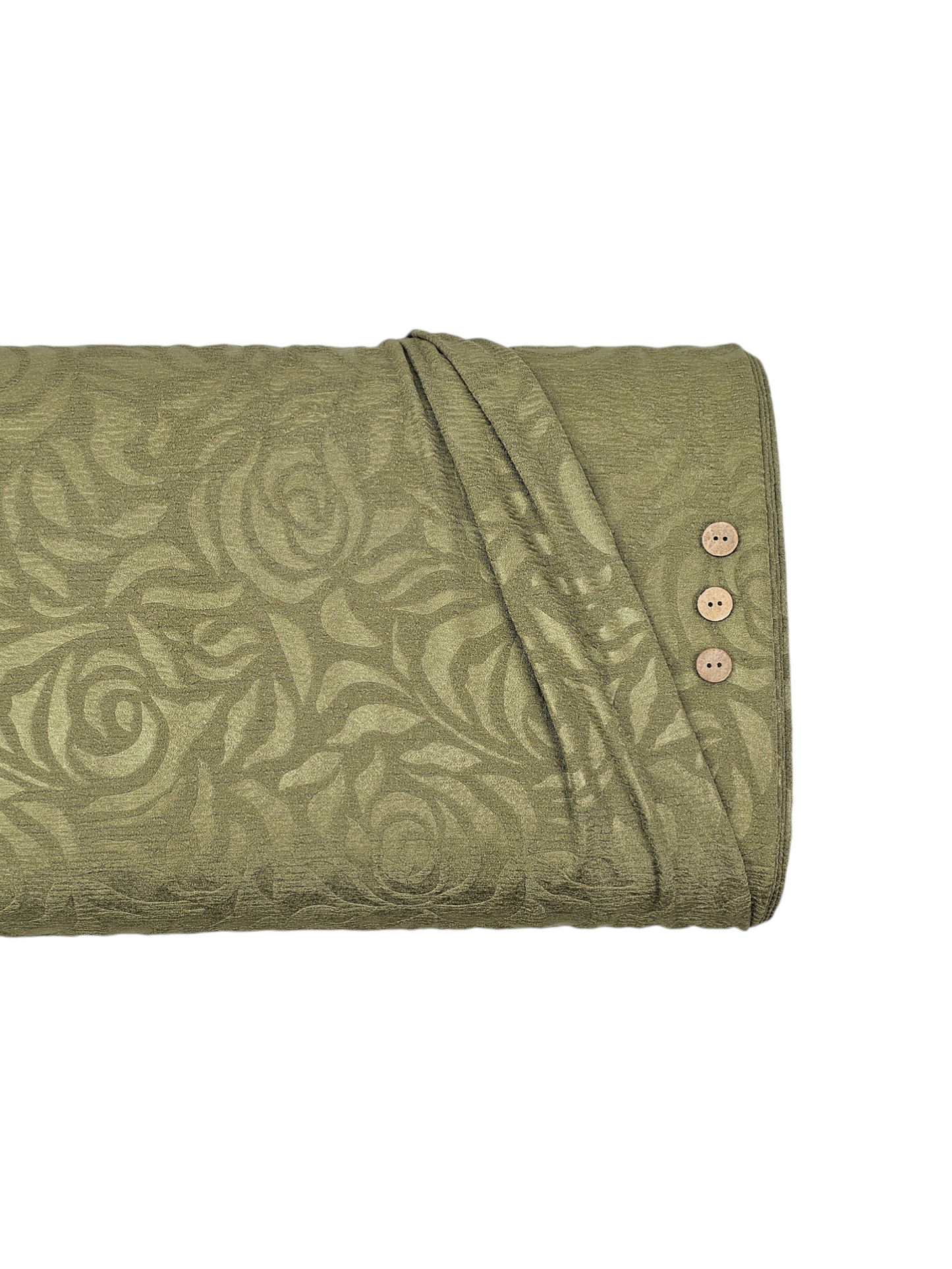 Southern Belle Rose Knit Sage ⅞ Yd