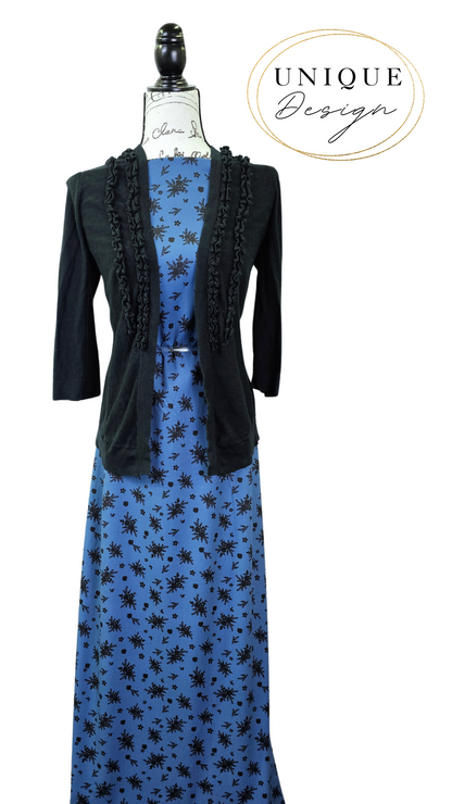 * Unique Design * Pineskin Black Bouquet Deep Royal