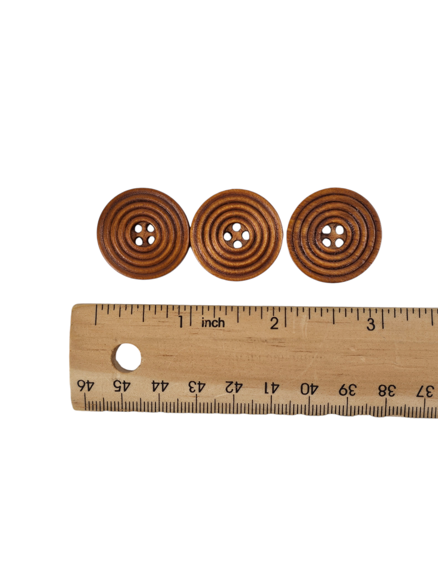 Wooden Sienna Button