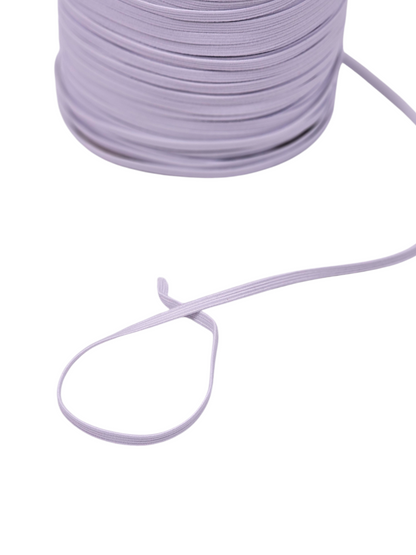 ⅛" Elastic White
