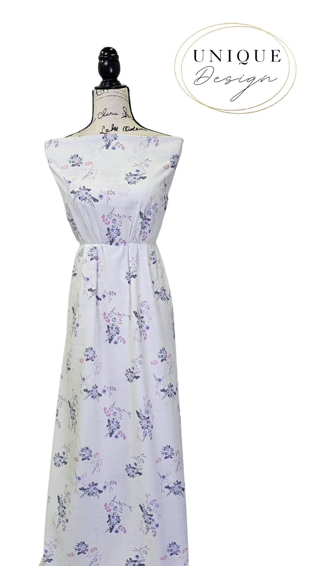*Unique Design* Poly Swiss Diamond Lush Bloom Lavender