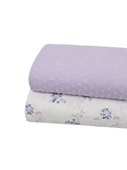 *Unique Design* Poly Swiss Diamond Lush Bloom Lavender