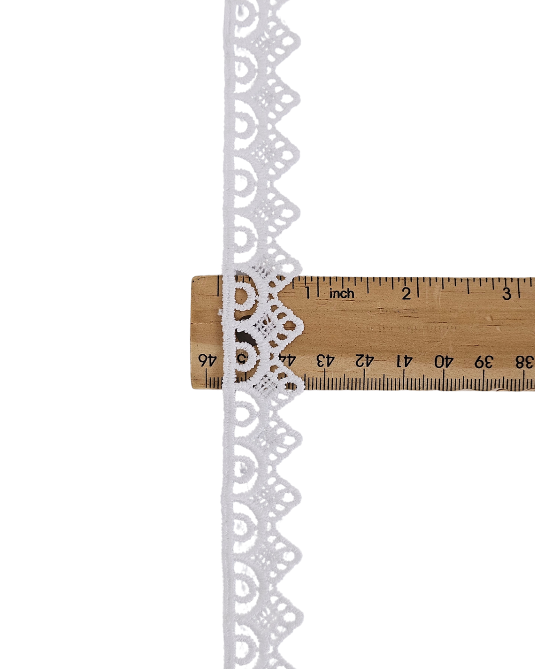 3/4" White Venise Lace