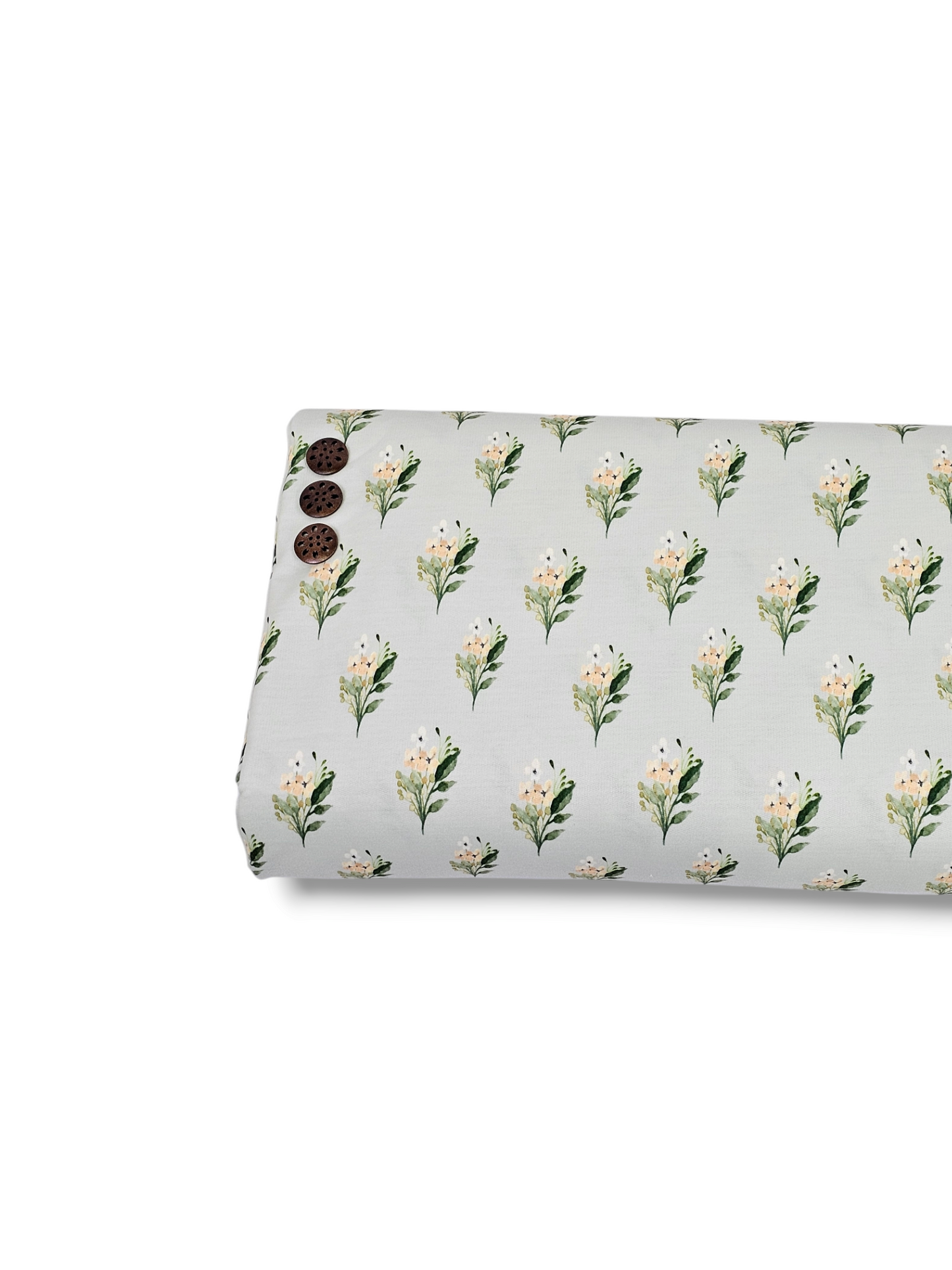 * Unique Design * French Terry Ivory Grove Sage