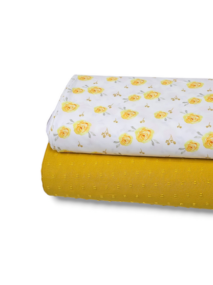 Poly Swiss Dot Mustard Yellow