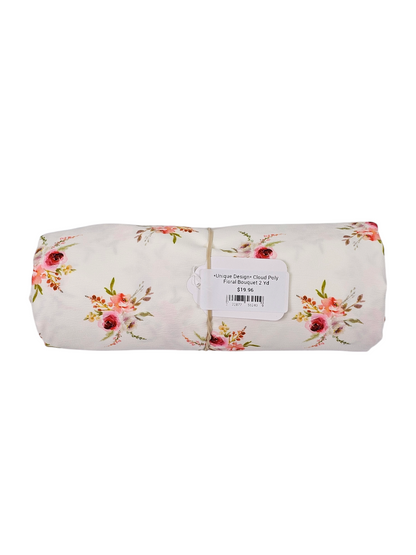 *Unique Design* Cloud Poly Floral Bouquet 2 Yd