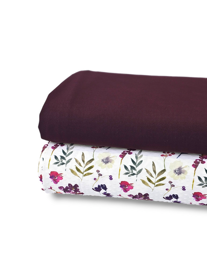 Crepe Knit Wine 1¼ Yard Remnant