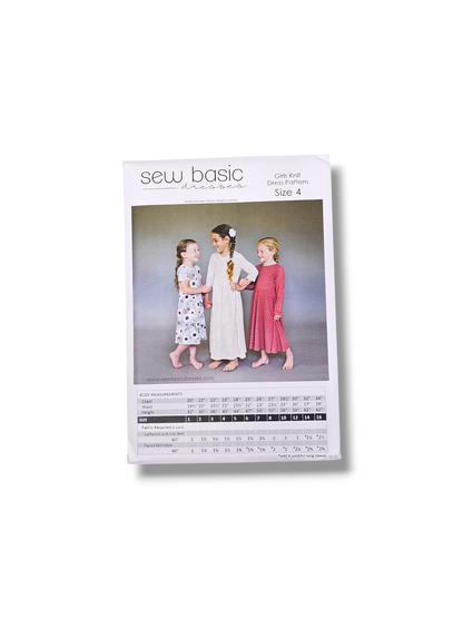 Girls Knit Dress Pattern Size 4