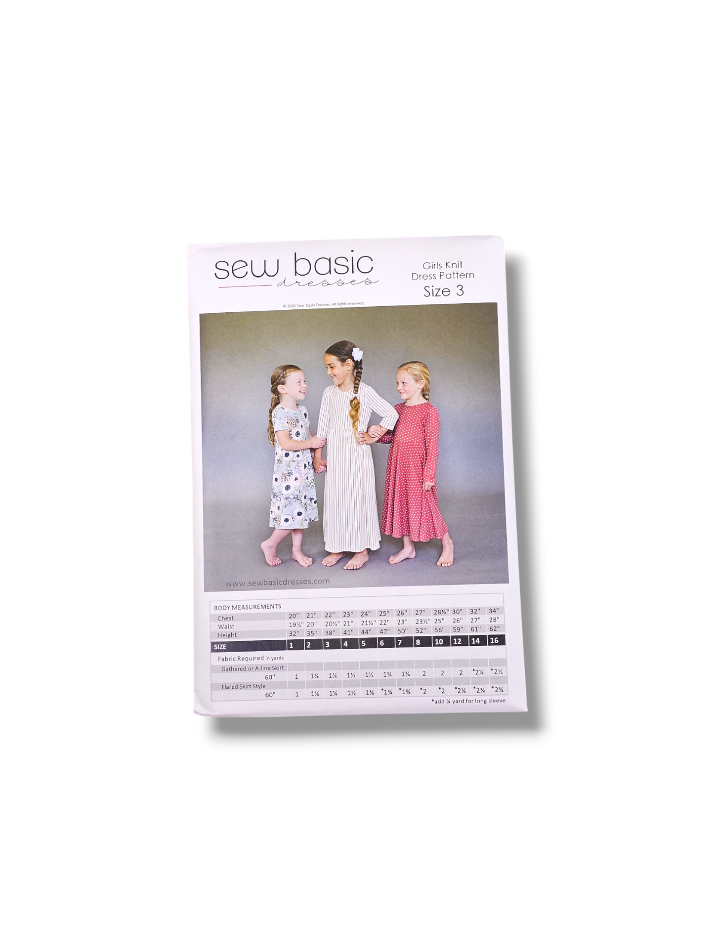 Girls Knit Dress Pattern Size 3