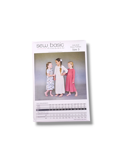 Girls Knit Dress Pattern Size 3
