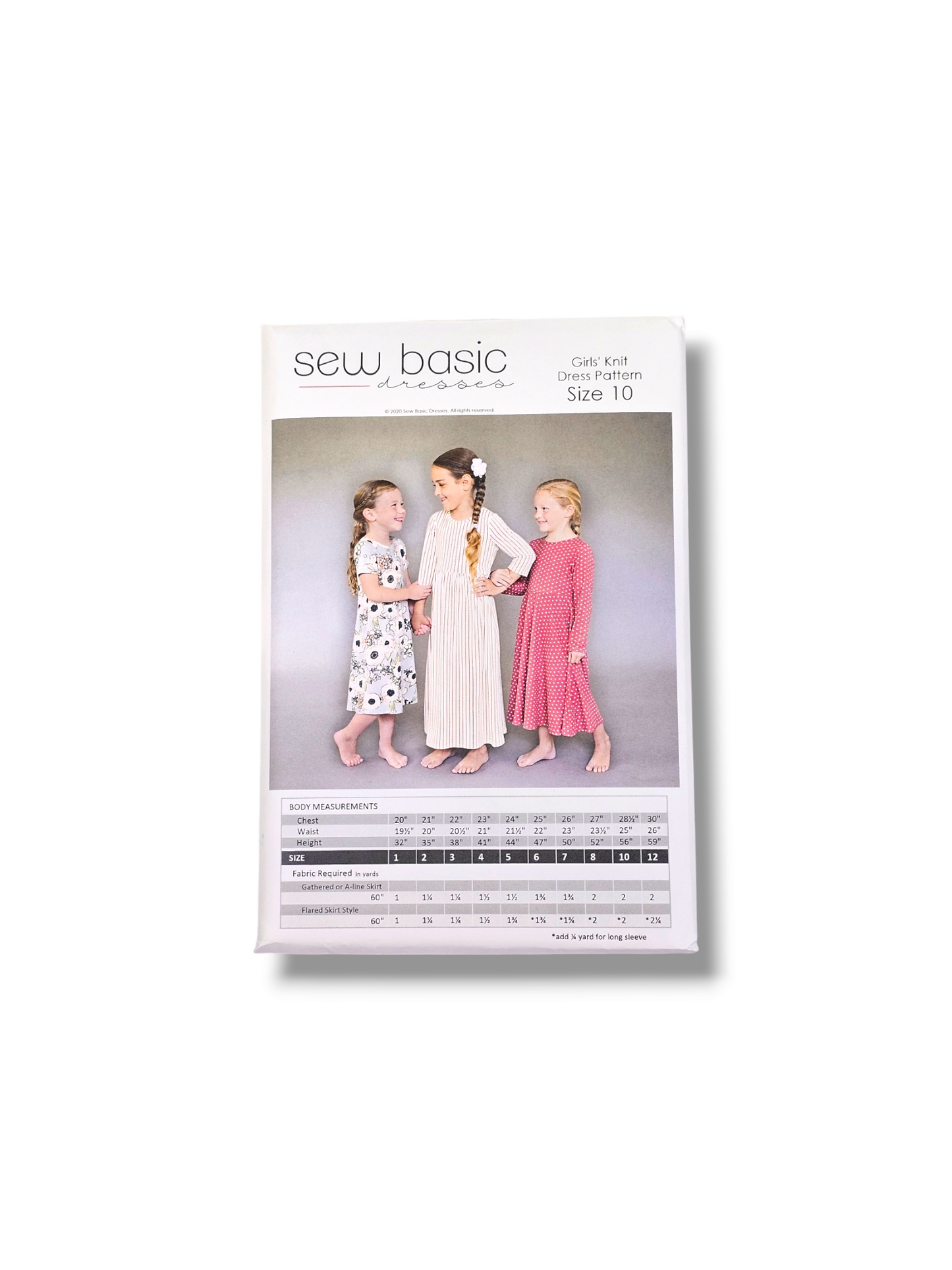 Girls Knit Dress Pattern Size 10
