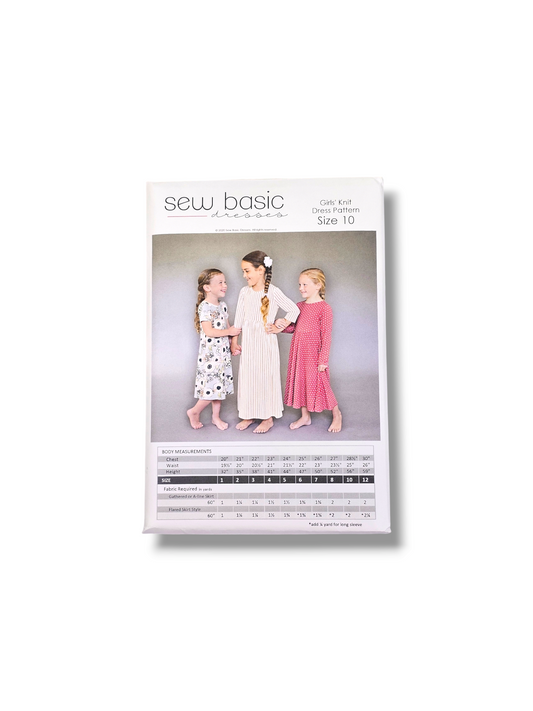 Girls Knit Dress Pattern Size 10