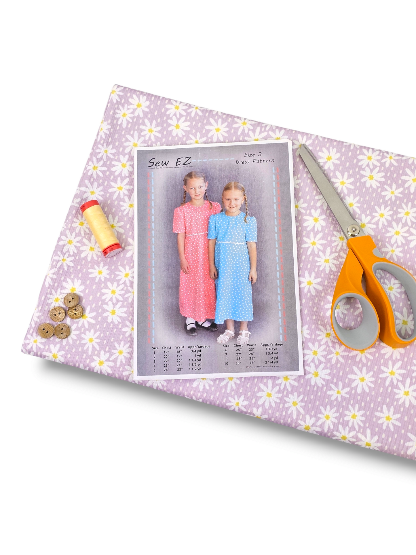 Sew EZ Pattern Girls Size 3