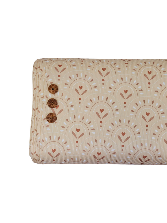 * Unique Design * Mini Poly Ribbed Knit Desert Arches Sand