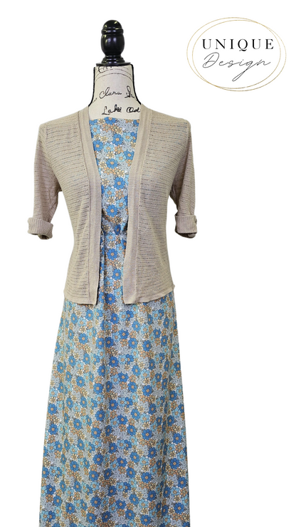 * Unique Design * Cloud Poly Wildflower Burst Cornflower