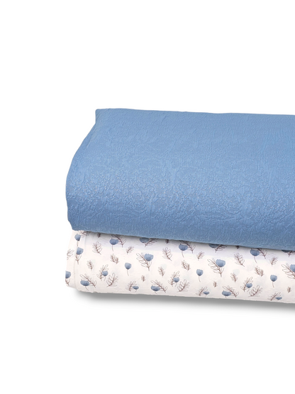Cloud Knit with Glitter Dusty Blue