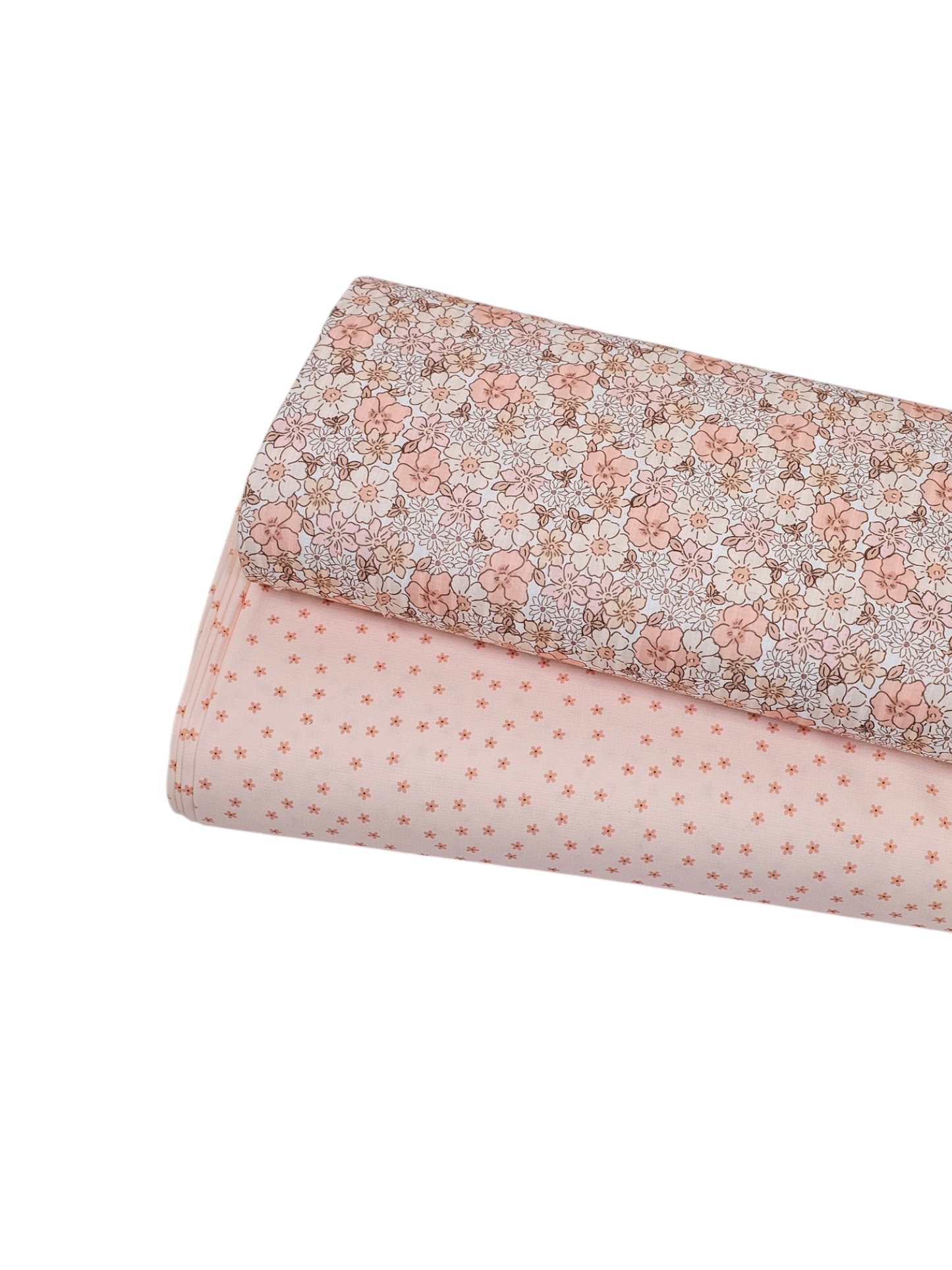 * Unique Design * Poly Slub Petite Petals Blush