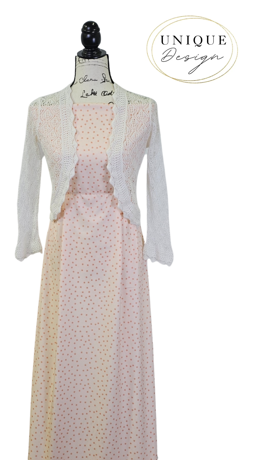 * Unique Design * Poly Slub Petite Petals Blush