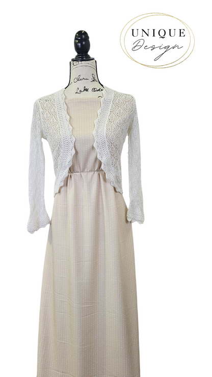 * Unique Design * Cloud Poly Polka Dot Delight Beige