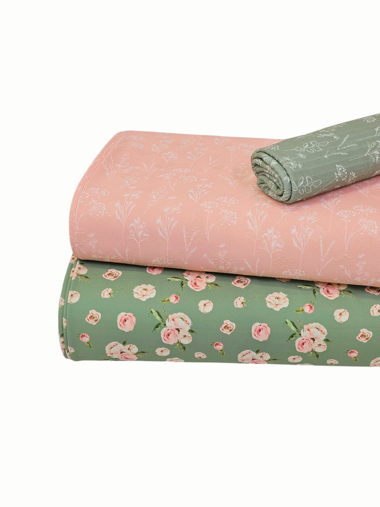 * Unique Design * Cloud Poly Blush Peony Sage Green