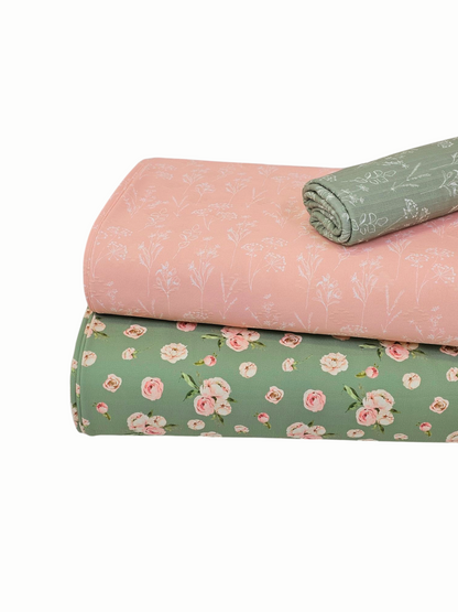 * Unique Design * Cloud Poly Blush Peony Sage Green