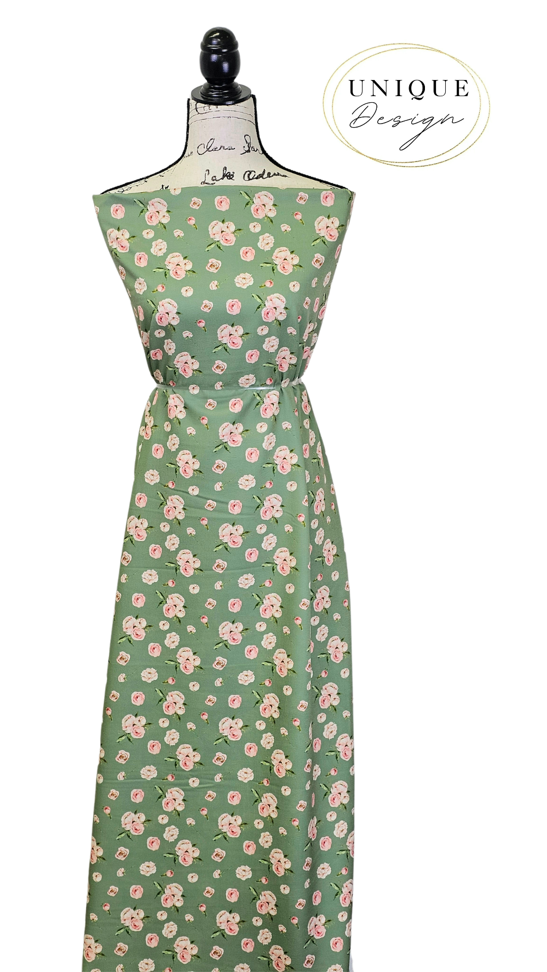 * Unique Design * Cloud Poly Blush Peony Sage Green