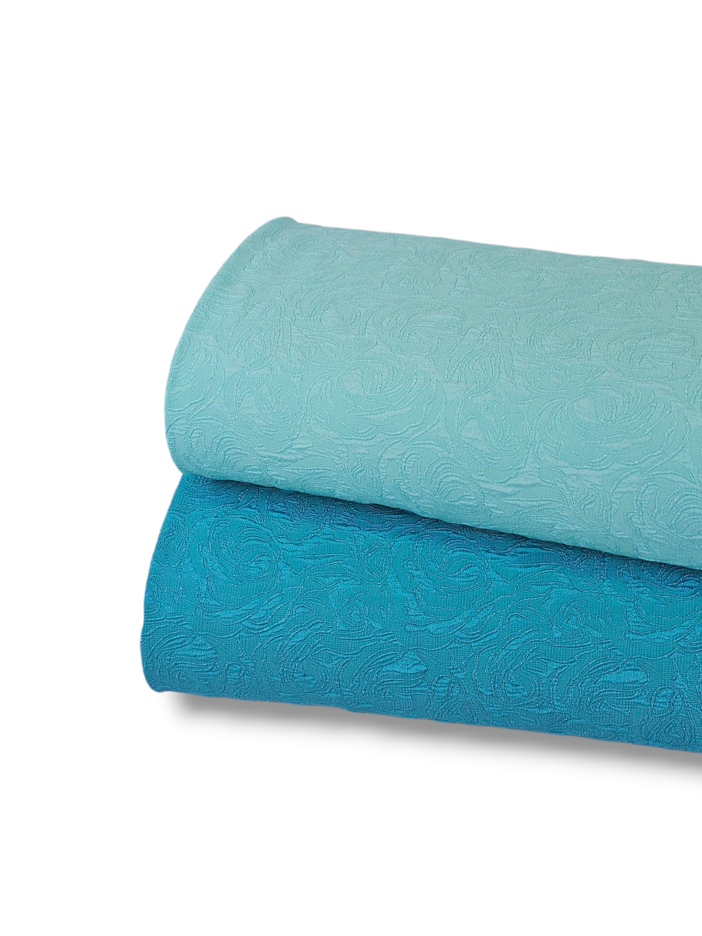 Paris Rose Jacquard Blue Aqua
