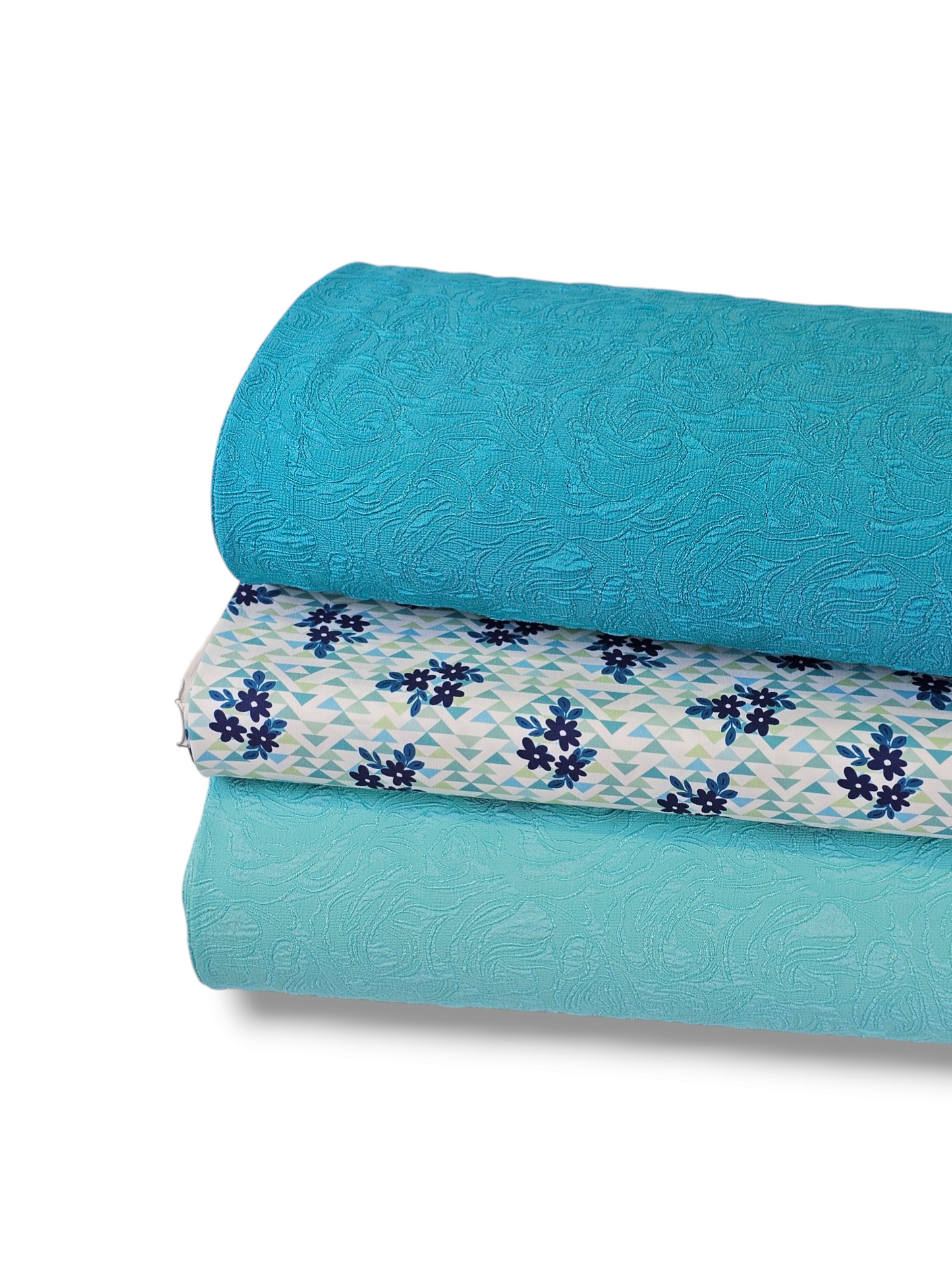 Paris Rose Jacquard Fall Aqua
