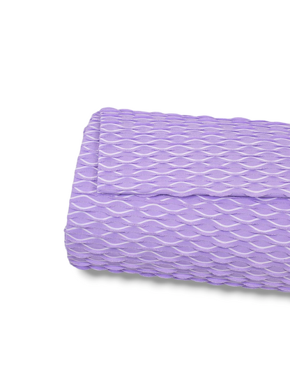 Jacquard Knit Wave Purple Rose