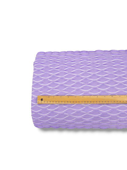 Jacquard Knit Wave Purple Rose