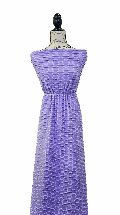 Jacquard Knit Wave Purple Rose