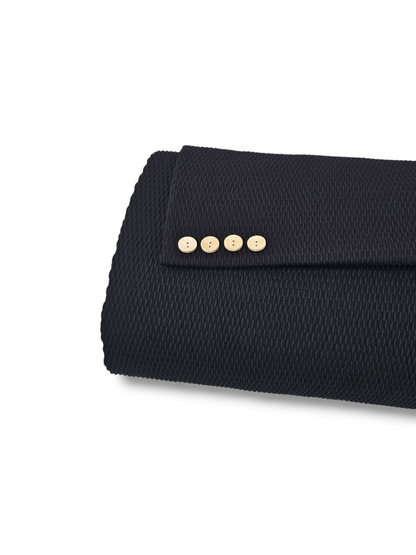 Macaroni Knit Jet Black 1 Yd