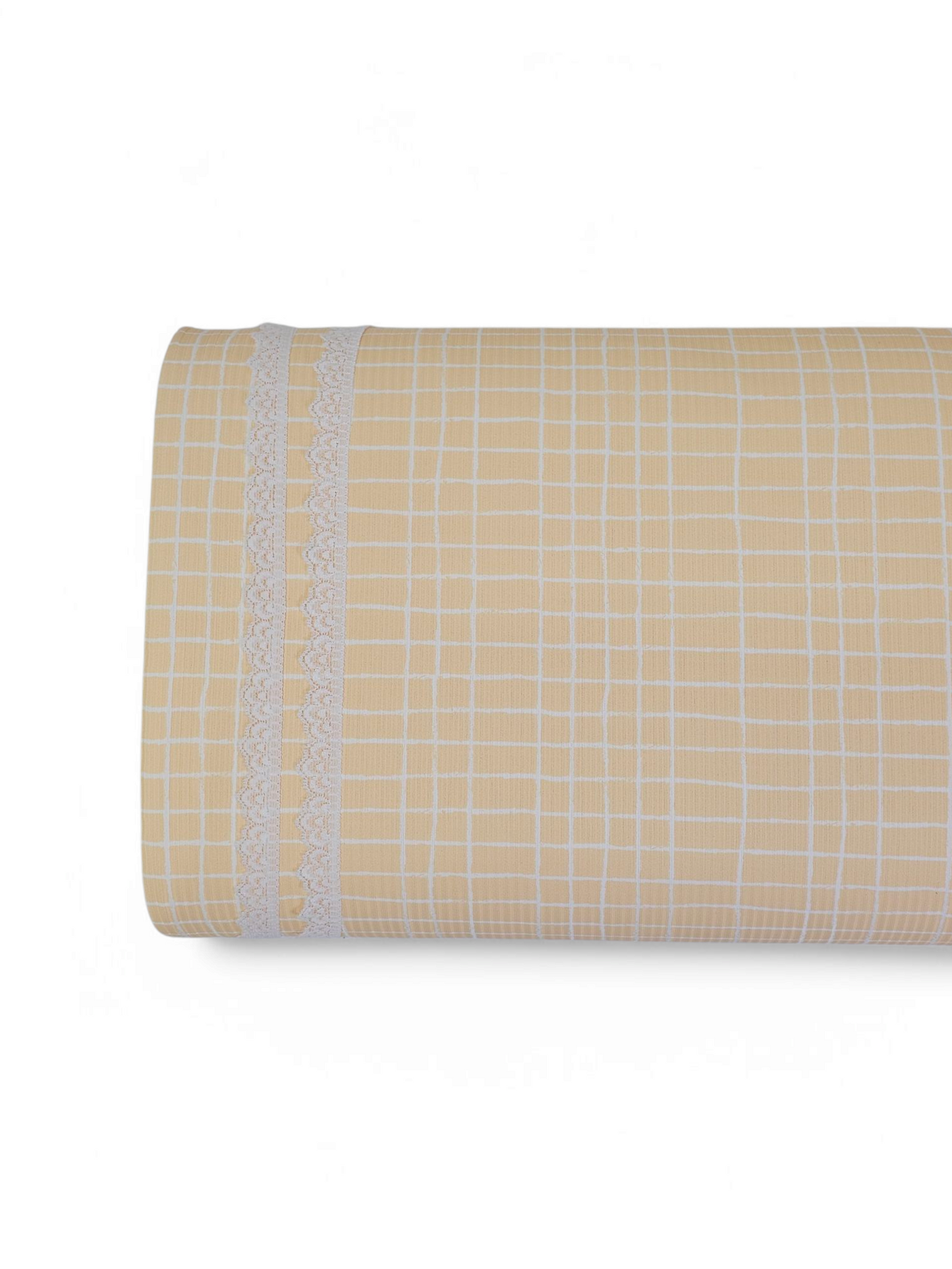 * Unique Design * Willow Ribbed Knit Petite Plaid Light Peach