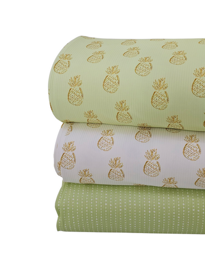 * Unique Design * Willow Ribbed Knit Pineapple Bliss Mint Green