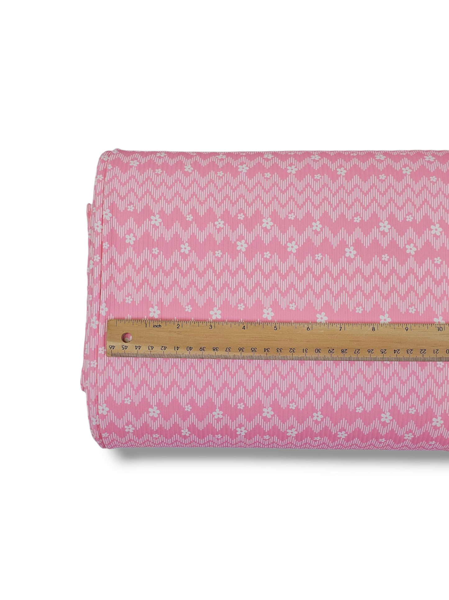 * Unique Design * Willow Ribbed Knit Chevron Blooms Pink