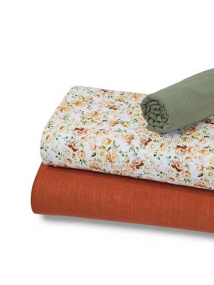 Linen Solid Rust