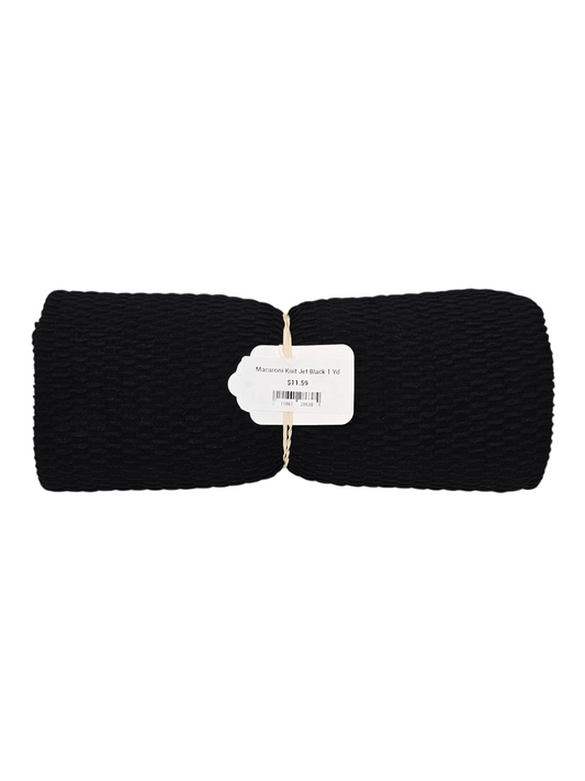 Macaroni Knit Jet Black 1 Yd