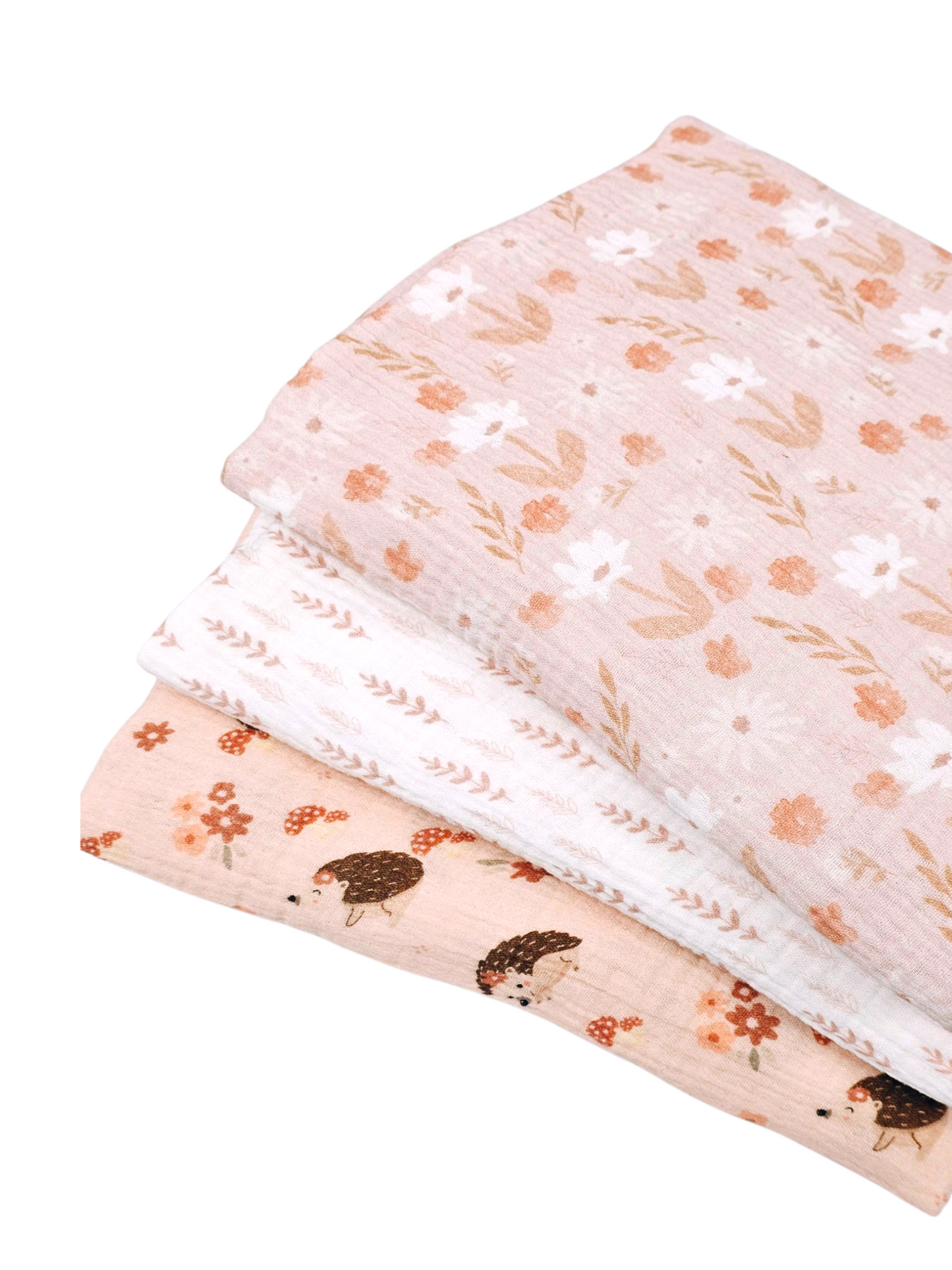 * Unique Design * Cotton Muslin Sunshine Meadow Beige