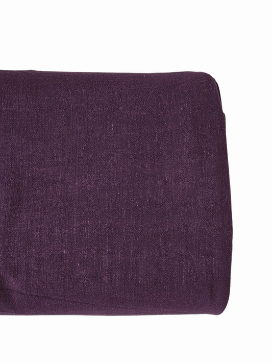 Heavy Linen Solid Deep Purple