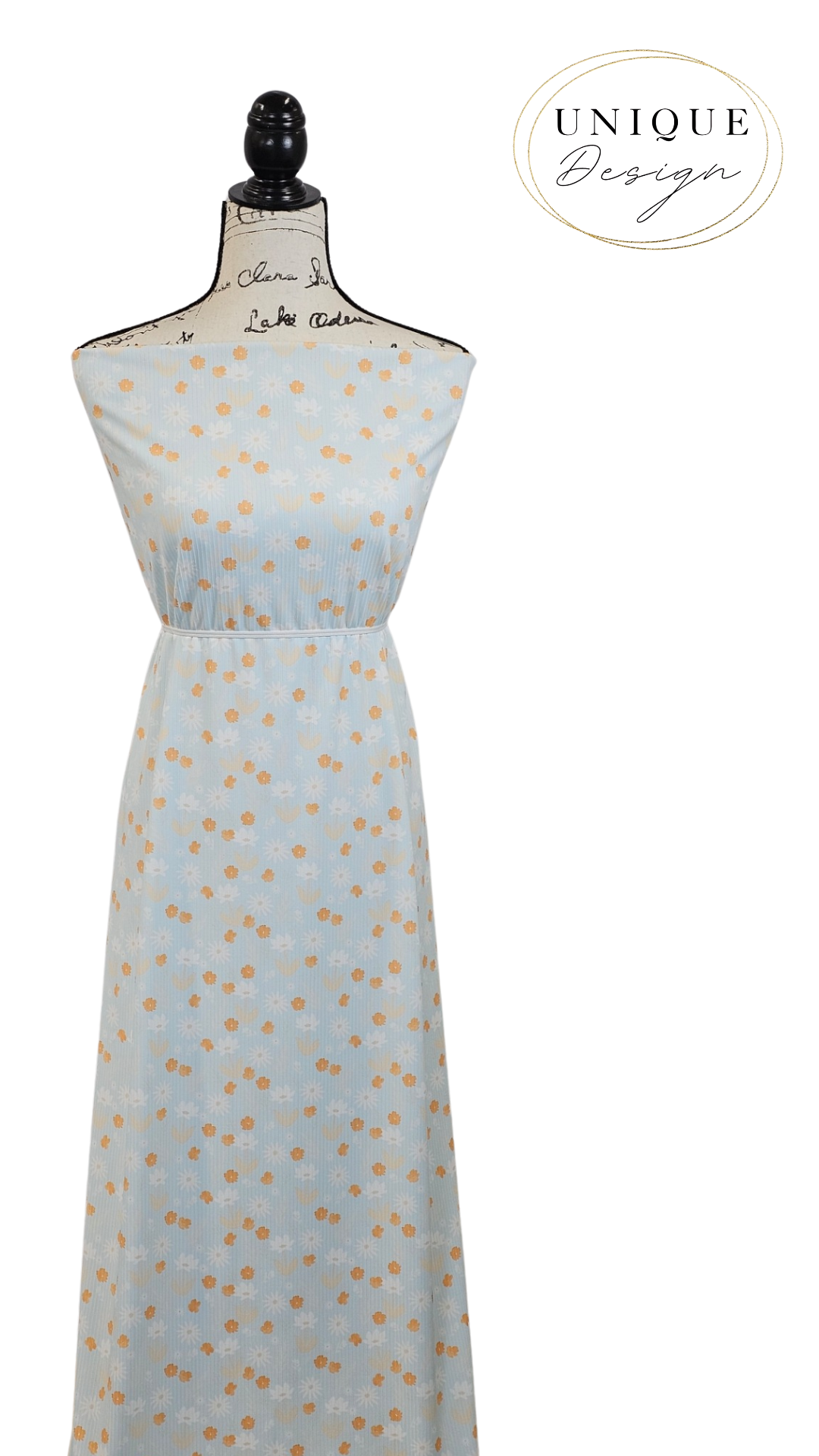 * Unique Design * Willow Ribbed Knit Sunshine Meadow Sky Blue