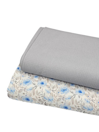 *Unique Design* Missonia Knit Solid Light Gray