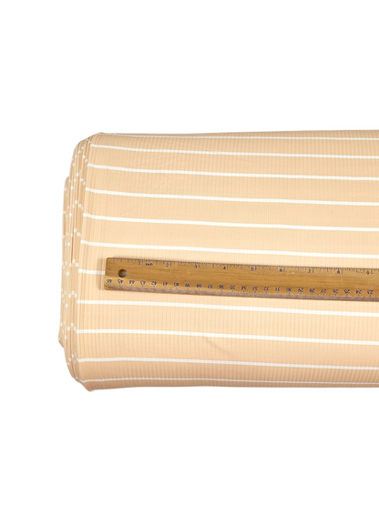 *Unique Design* willow Ribbed Knit Simple Stripe Yellow