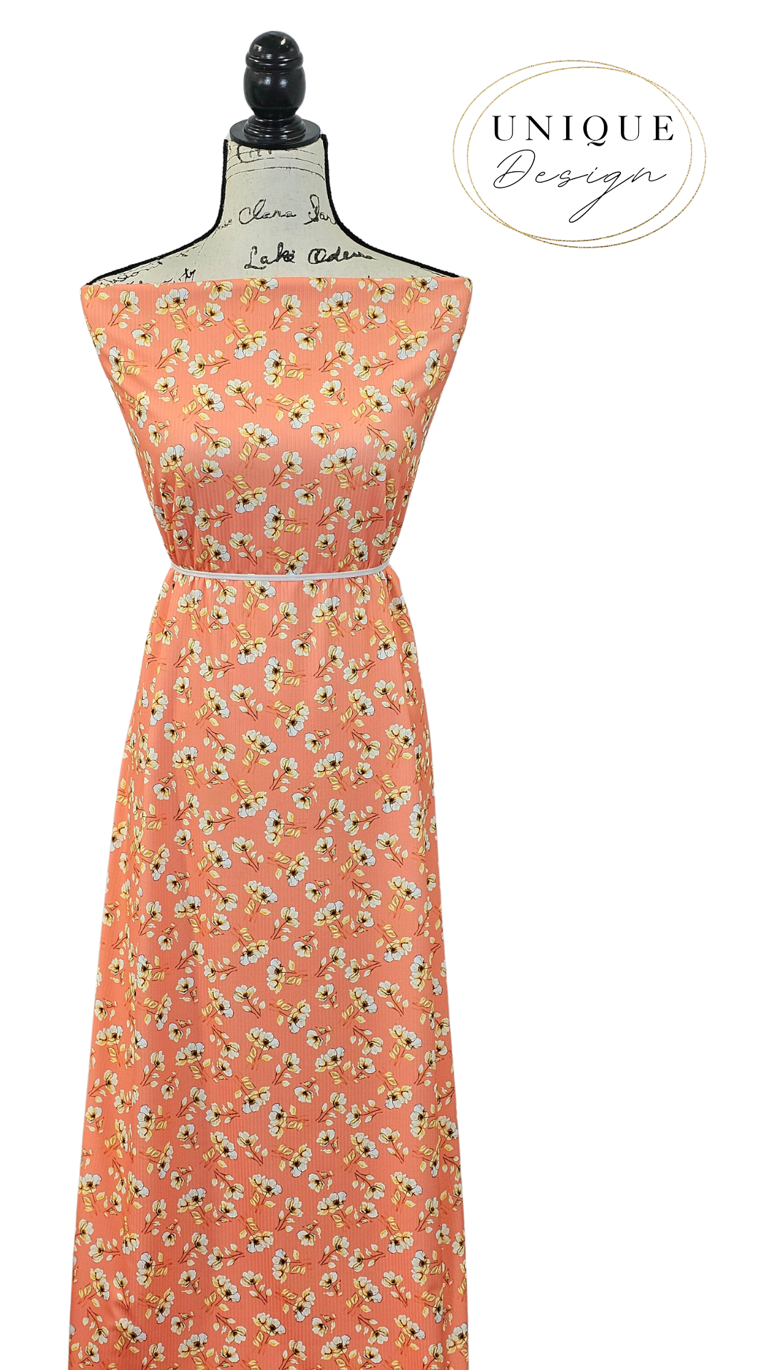 *Unique Design* Willow Ribbed Knit Glowing Orchids Coral