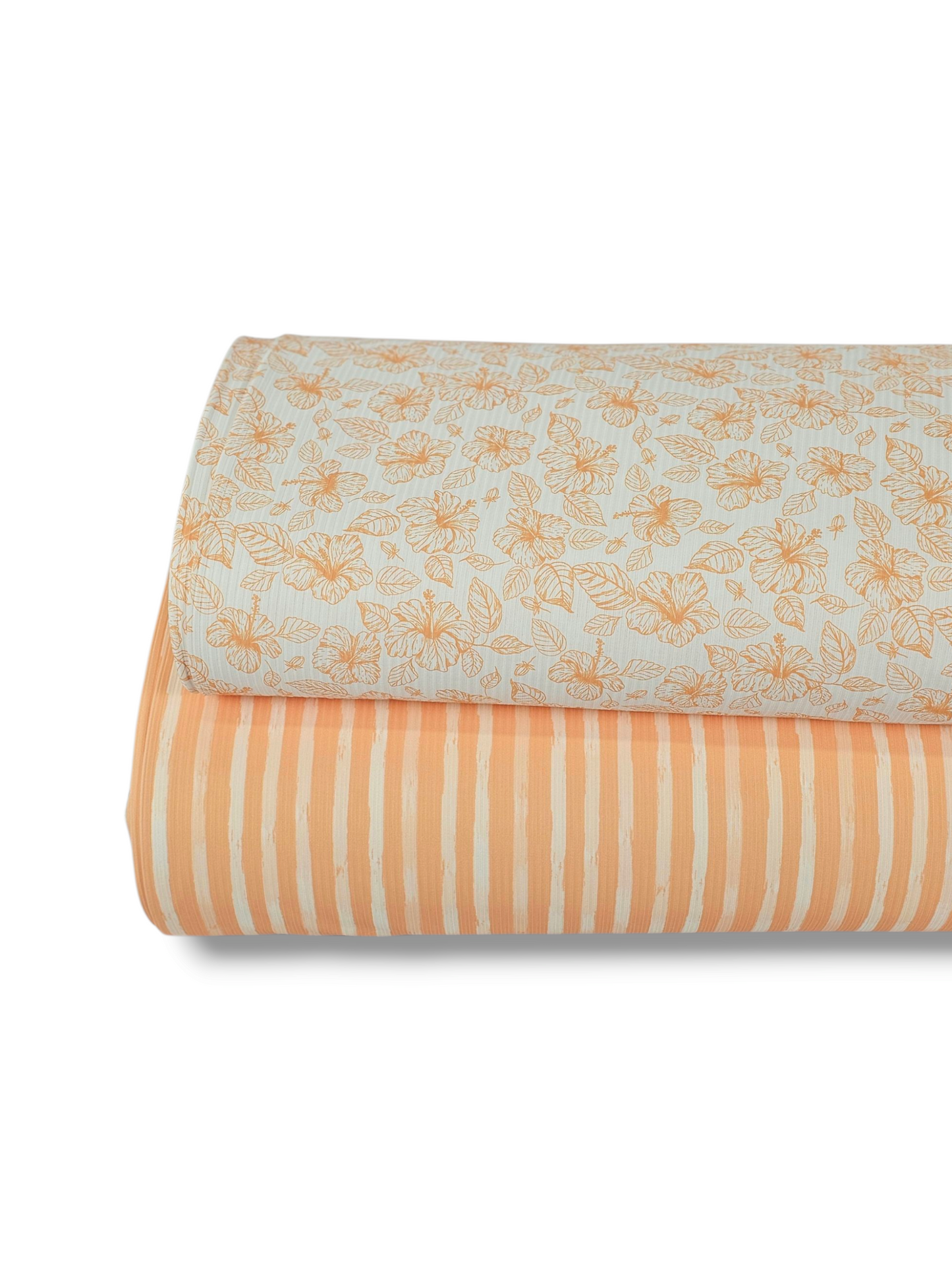 *Unique Design* Willow Ribbed Knit Coastal Stripe Peach
