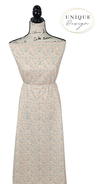 *Unique Design* Small Mimosa Blooms Peach