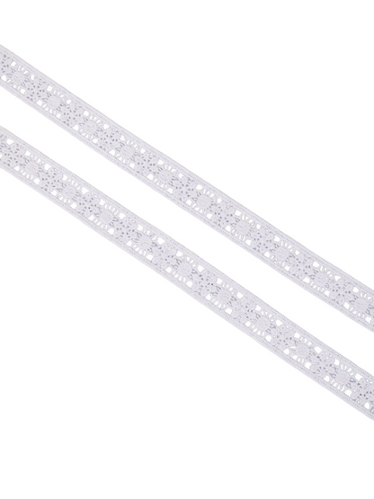 ⅞" Floral Venise White Lace