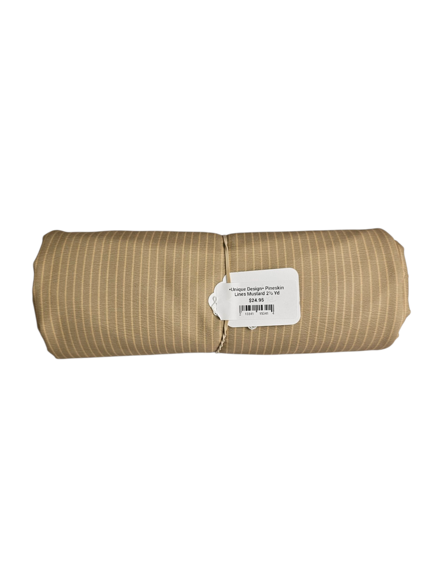 *Unique Design* Pineskin Lines Mustard 2½ Yd