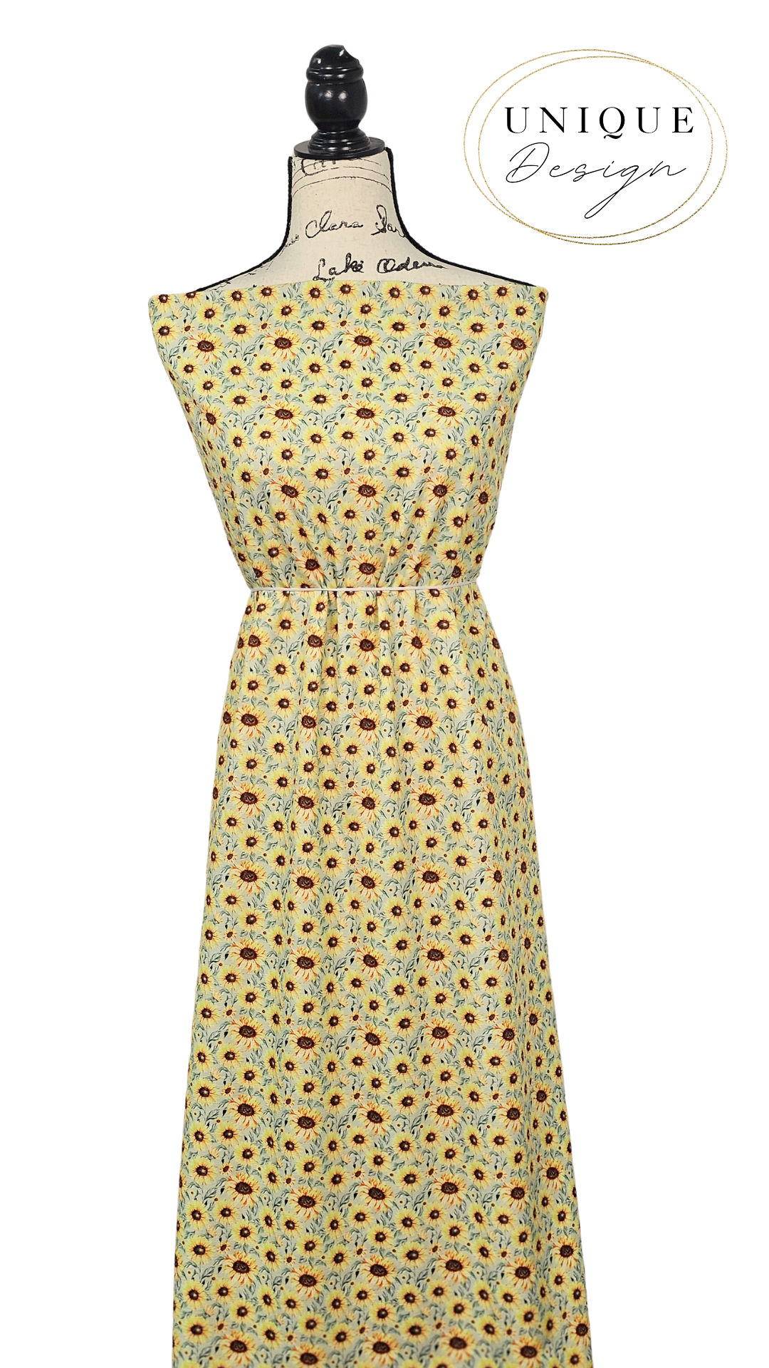 *Unique Design* Cloud Poly Sunflower Patch Sage