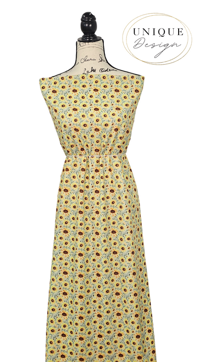 *Unique Design* Cloud Poly Sunflower Patch Sage